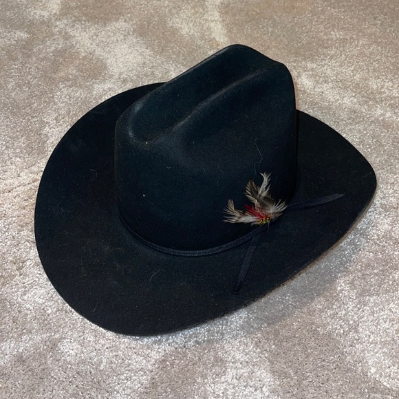Chapeau Cow-boy Vintage Trail Ridge – Marron Dynafelt Laine – Taille 7 1/4